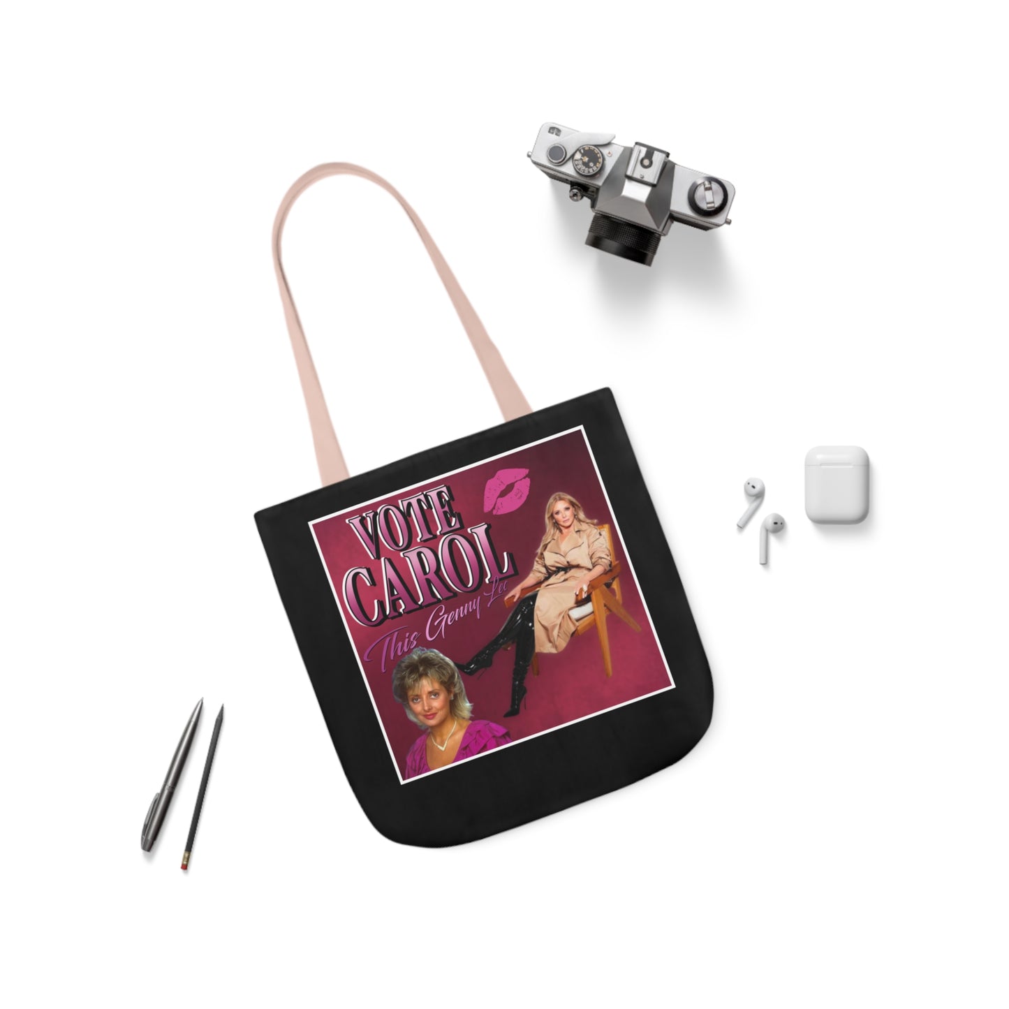 Carol Canvas Tote Bag